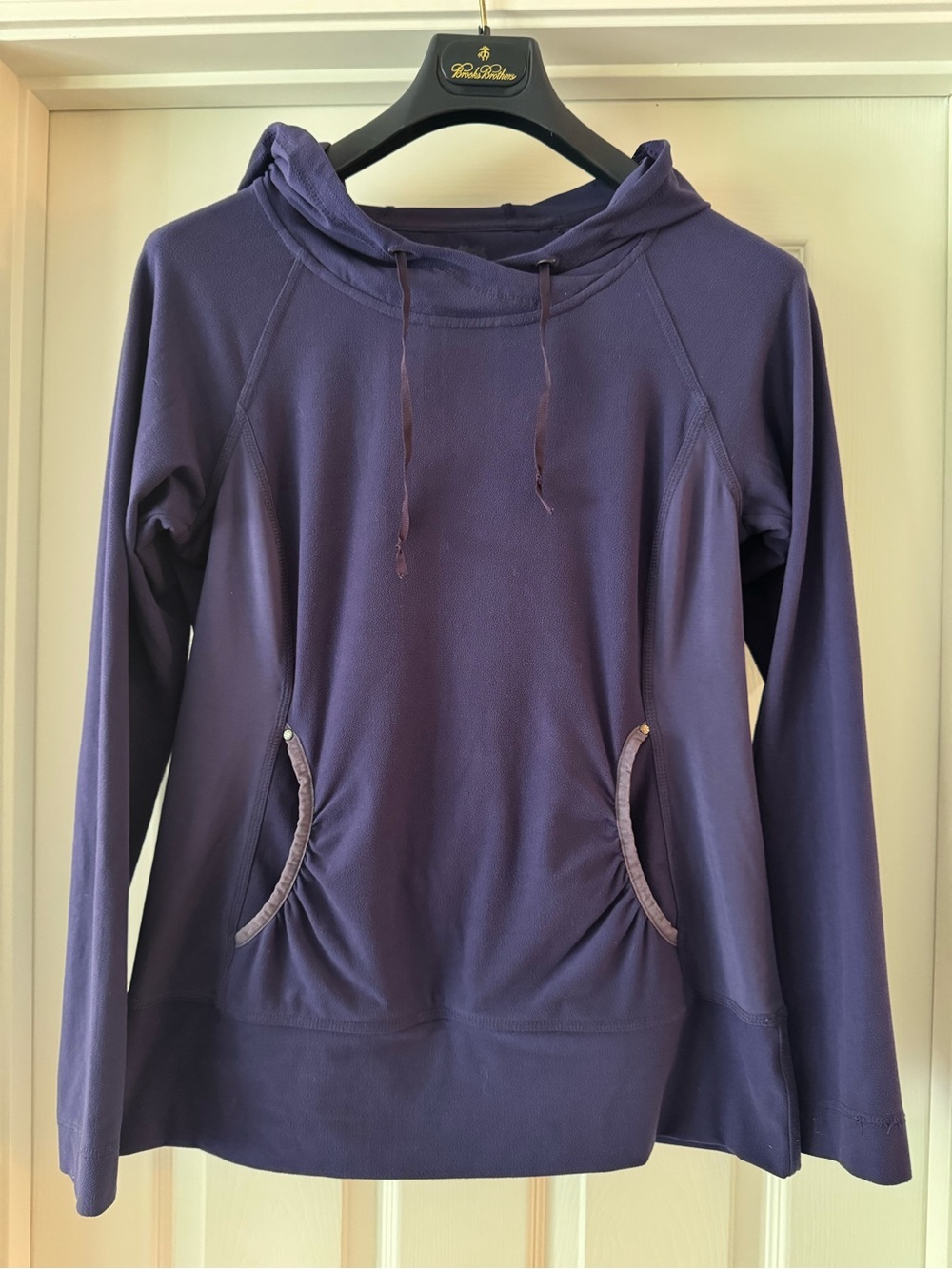 Royal Robbins Long-Sleeve Purple Hooded Pullover Top